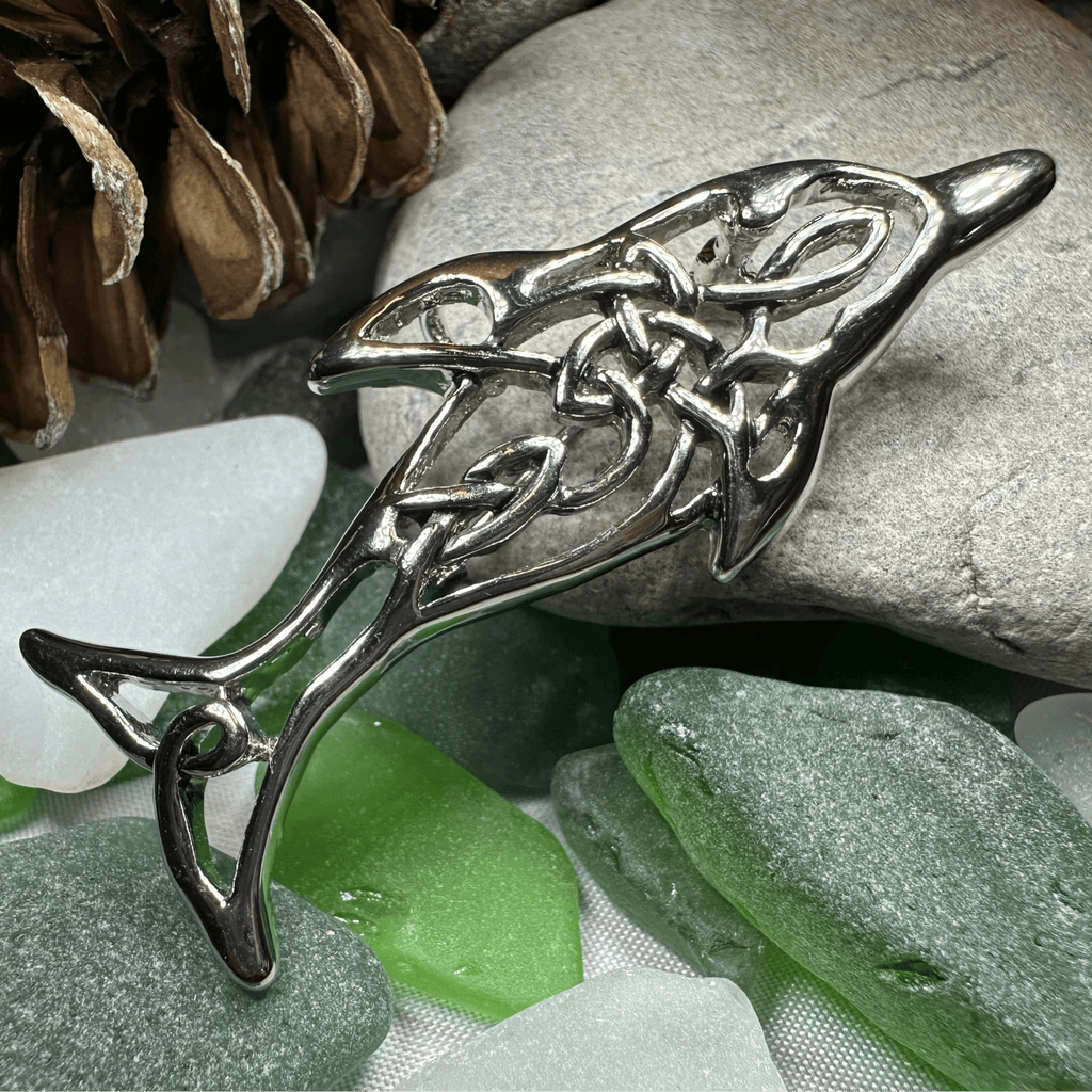 Nehalennia Celtic Dolphin Brooch for Women Brooch La Vie Bien Nehalennia Celtic Dolphin Brooch for Women