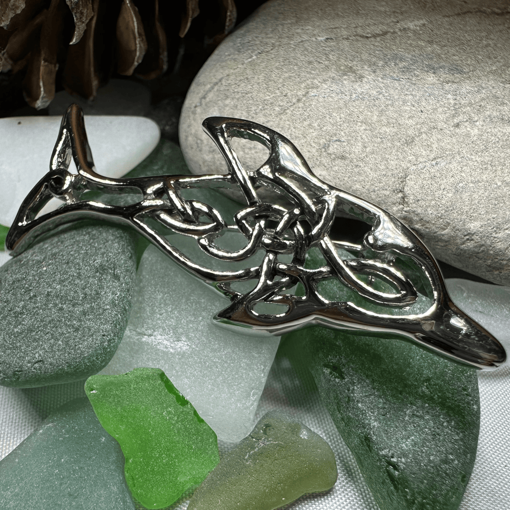 Nehalennia Celtic Dolphin Brooch for Women Brooch La Vie Bien Nehalennia Celtic Dolphin Brooch for Women