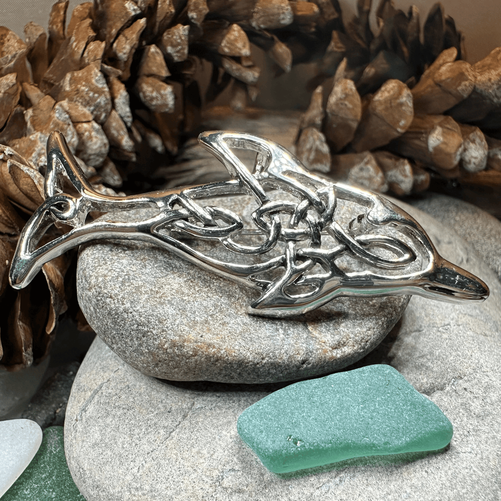 Nehalennia Celtic Dolphin Brooch for Women Brooch La Vie Bien Nehalennia Celtic Dolphin Brooch for Women