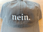 Nein. German embroidered baseball Hat - funny distressed trucker cap for German speakers Accessories La Vie Bien Nein. German embroidered baseball Hat - funny distressed trucker cap for German speakers