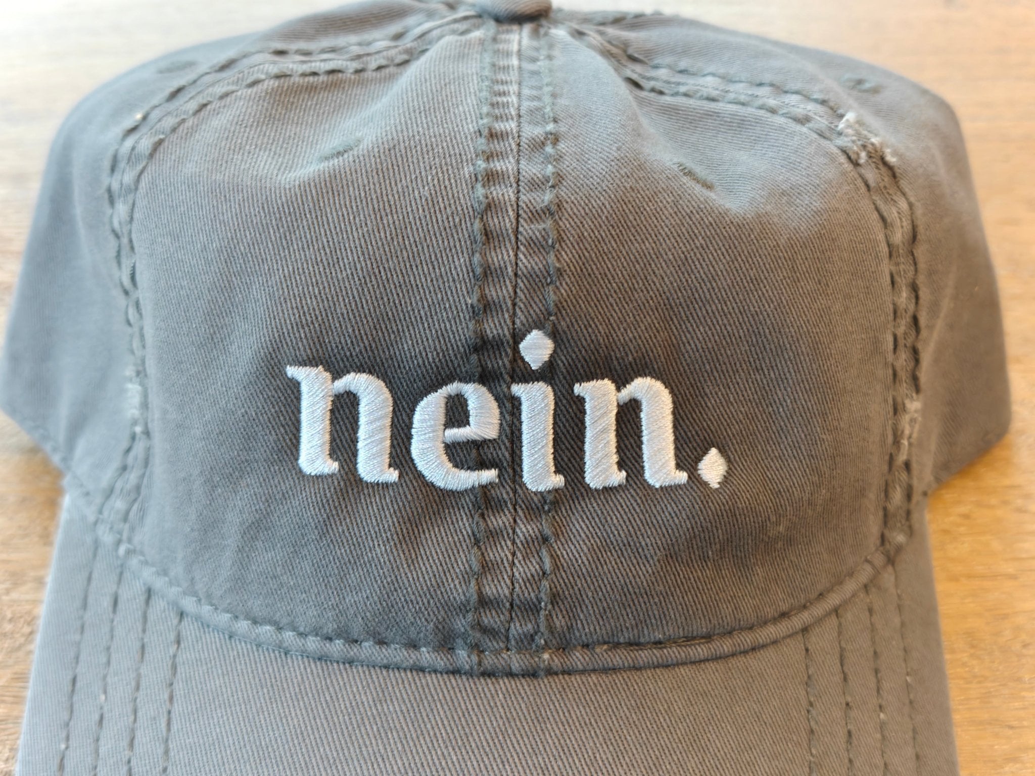 Nein. German embroidered baseball Hat - funny distressed trucker cap for German speakers Accessories La Vie Bien Nein. German embroidered baseball Hat - funny distressed trucker cap for German speakers