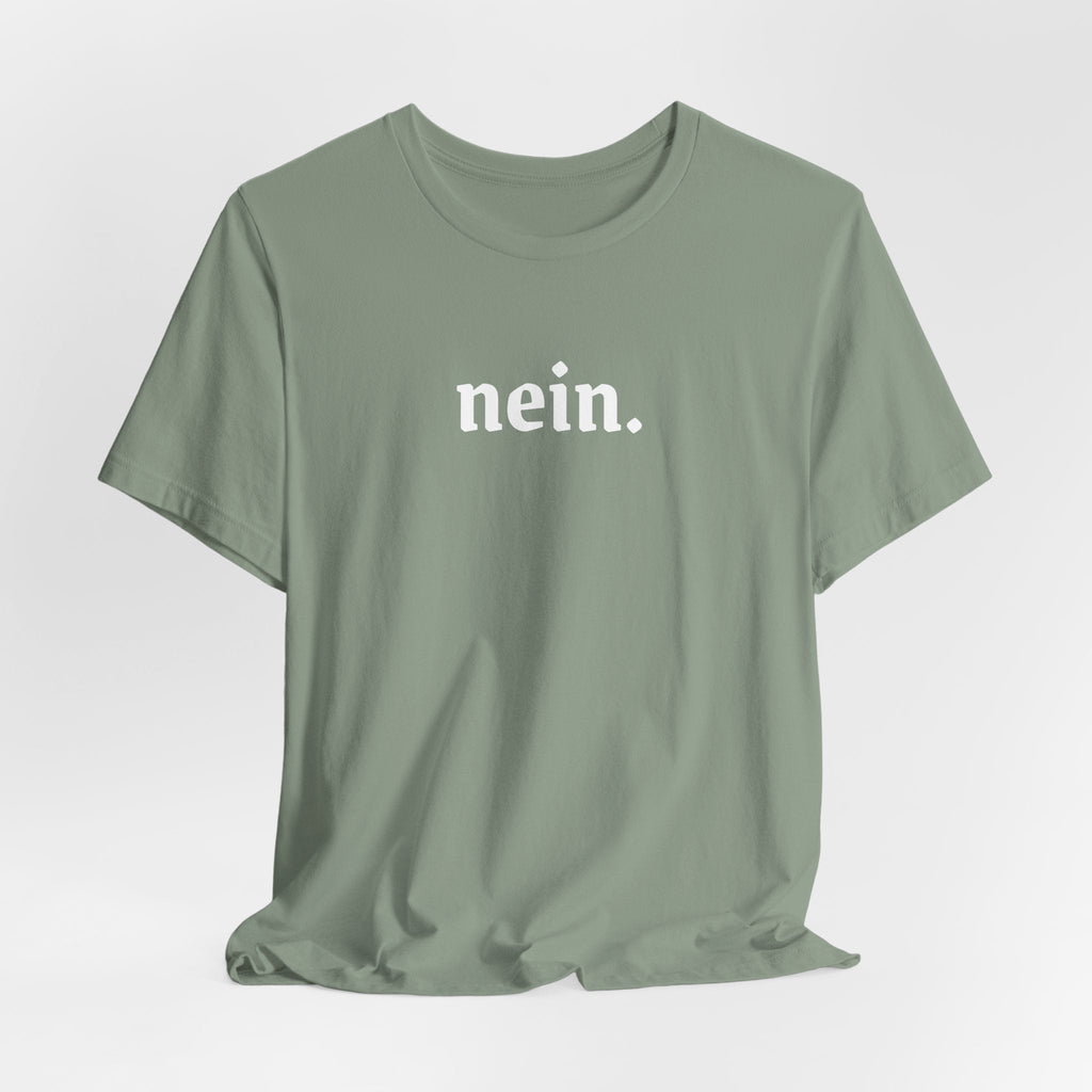 Nein. Graphic Tee, unisex Minimal German Word Tee T-Shirt La Vie Bien Nein. Graphic Tee, unisex Minimal German Word Tee