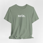 Nein. Graphic Tee, unisex Minimal German Word Tee T-Shirt La Vie Bien Nein. Graphic Tee, unisex Minimal German Word Tee