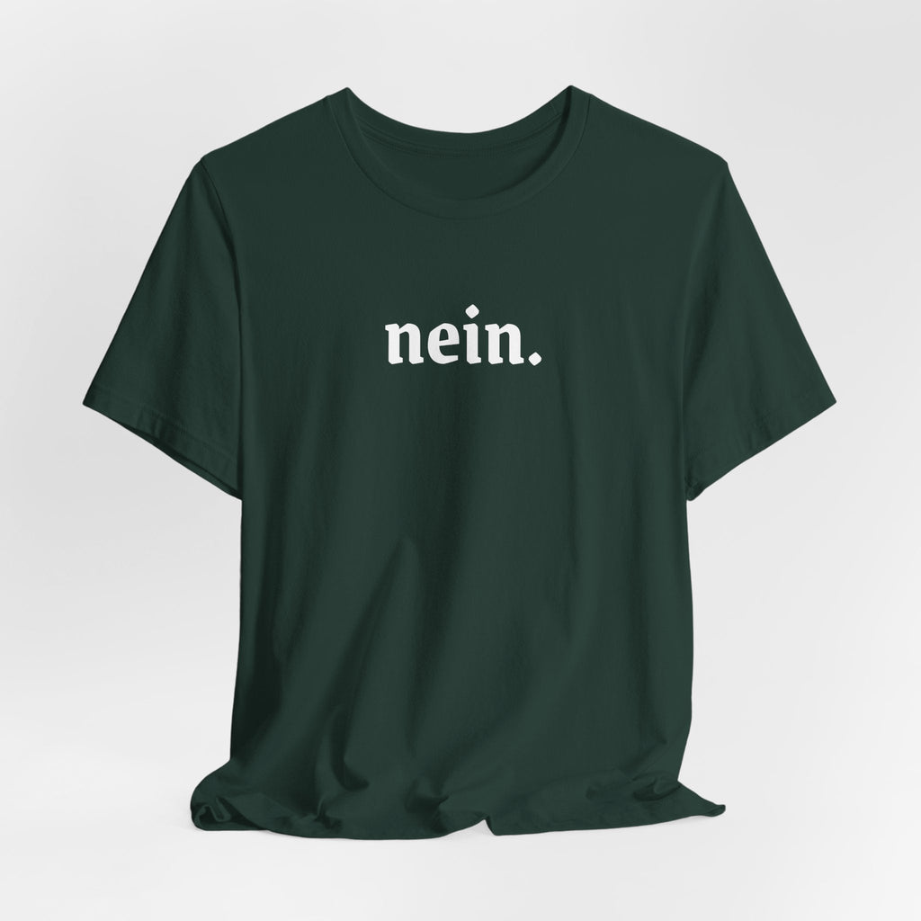 Nein. Graphic Tee, unisex Minimal German Word Tee T-Shirt La Vie Bien Nein. Graphic Tee, unisex Minimal German Word Tee