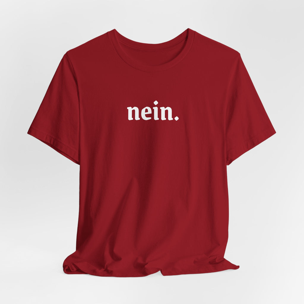 Nein. Graphic Tee, unisex Minimal German Word Tee T-Shirt La Vie Bien Nein. Graphic Tee, unisex Minimal German Word Tee