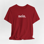 Nein. Graphic Tee, unisex Minimal German Word Tee T-Shirt La Vie Bien Nein. Graphic Tee, unisex Minimal German Word Tee