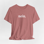 Nein. Graphic Tee, unisex Minimal German Word Tee T-Shirt La Vie Bien Nein. Graphic Tee, unisex Minimal German Word Tee