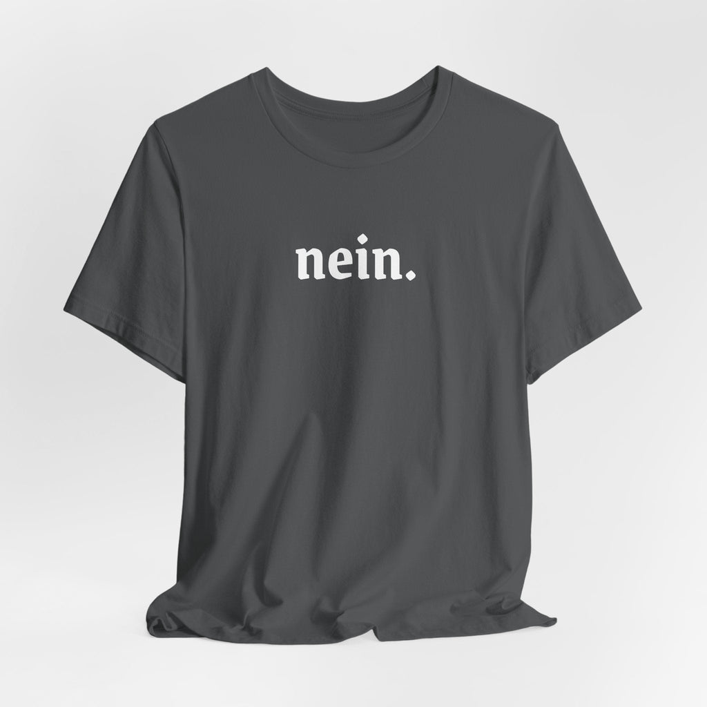 Nein. Graphic Tee, unisex Minimal German Word Tee T-Shirt La Vie Bien Nein. Graphic Tee, unisex Minimal German Word Tee
