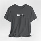 Nein. Graphic Tee, unisex Minimal German Word Tee T-Shirt La Vie Bien Nein. Graphic Tee, unisex Minimal German Word Tee