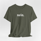 Nein. Graphic Tee, unisex Minimal German Word Tee T-Shirt La Vie Bien Nein. Graphic Tee, unisex Minimal German Word Tee