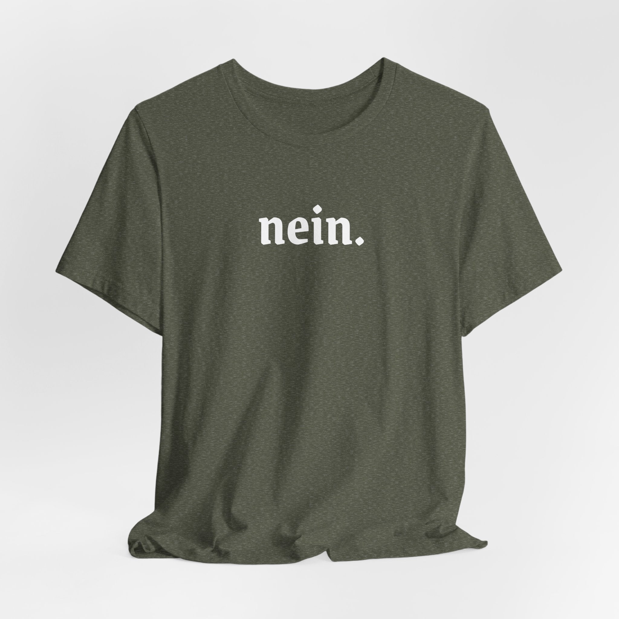 Nein. Graphic Tee, unisex Minimal German Word Tee T-Shirt La Vie Bien Nein. Graphic Tee, unisex Minimal German Word Tee