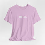 Nein. Graphic Tee, unisex Minimal German Word Tee T-Shirt La Vie Bien Nein. Graphic Tee, unisex Minimal German Word Tee