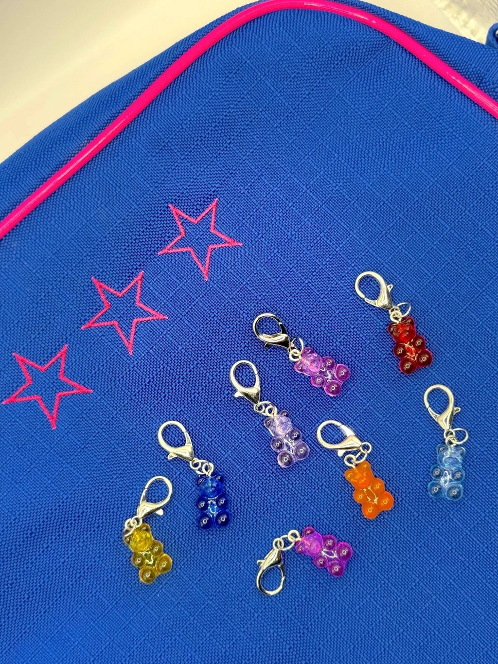 Neon Gummy Bear Keychain and Bag Charm by Why Begin