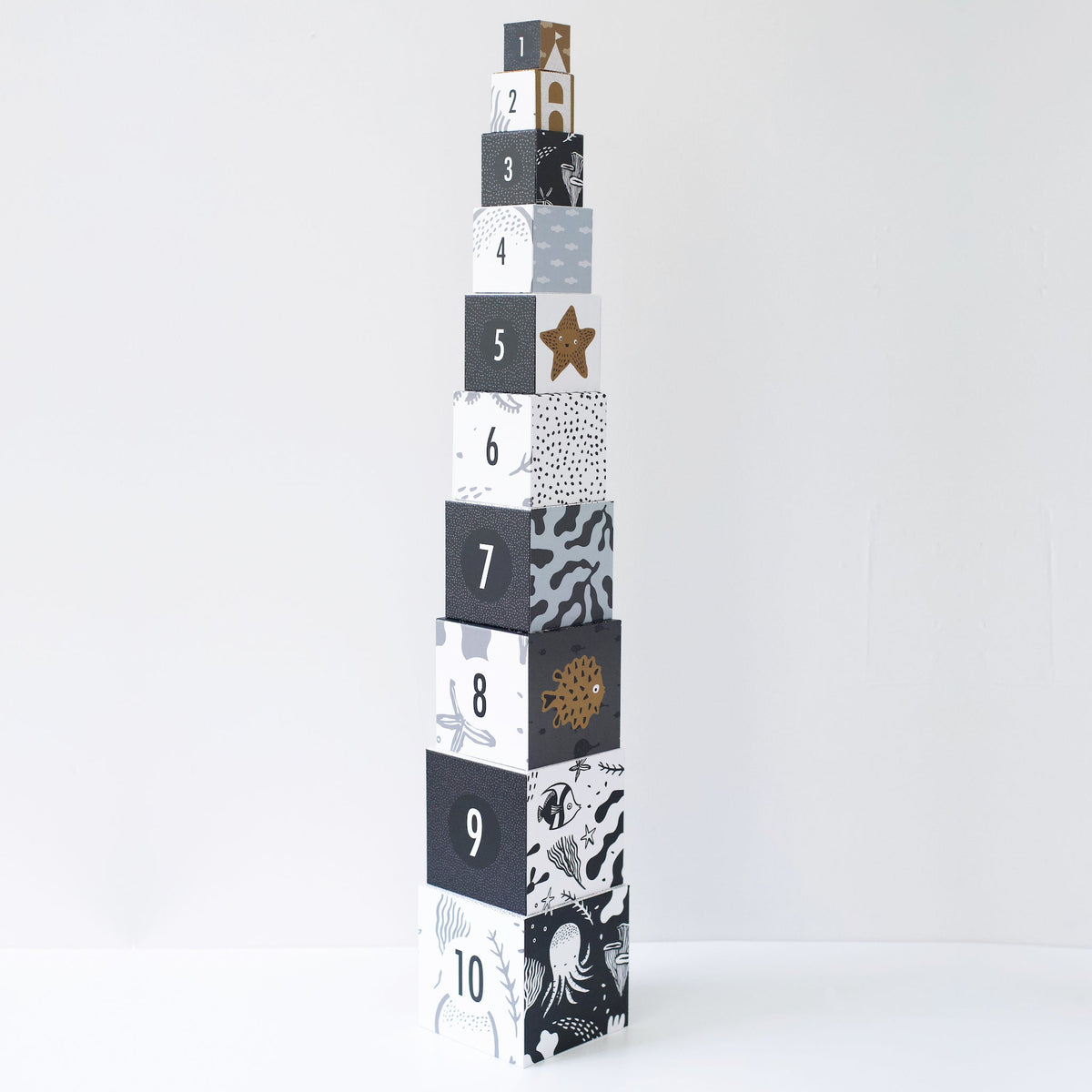 Nesting Blocks - Ocean Animals Toys La Vie Bien Nesting Blocks - Ocean Animals