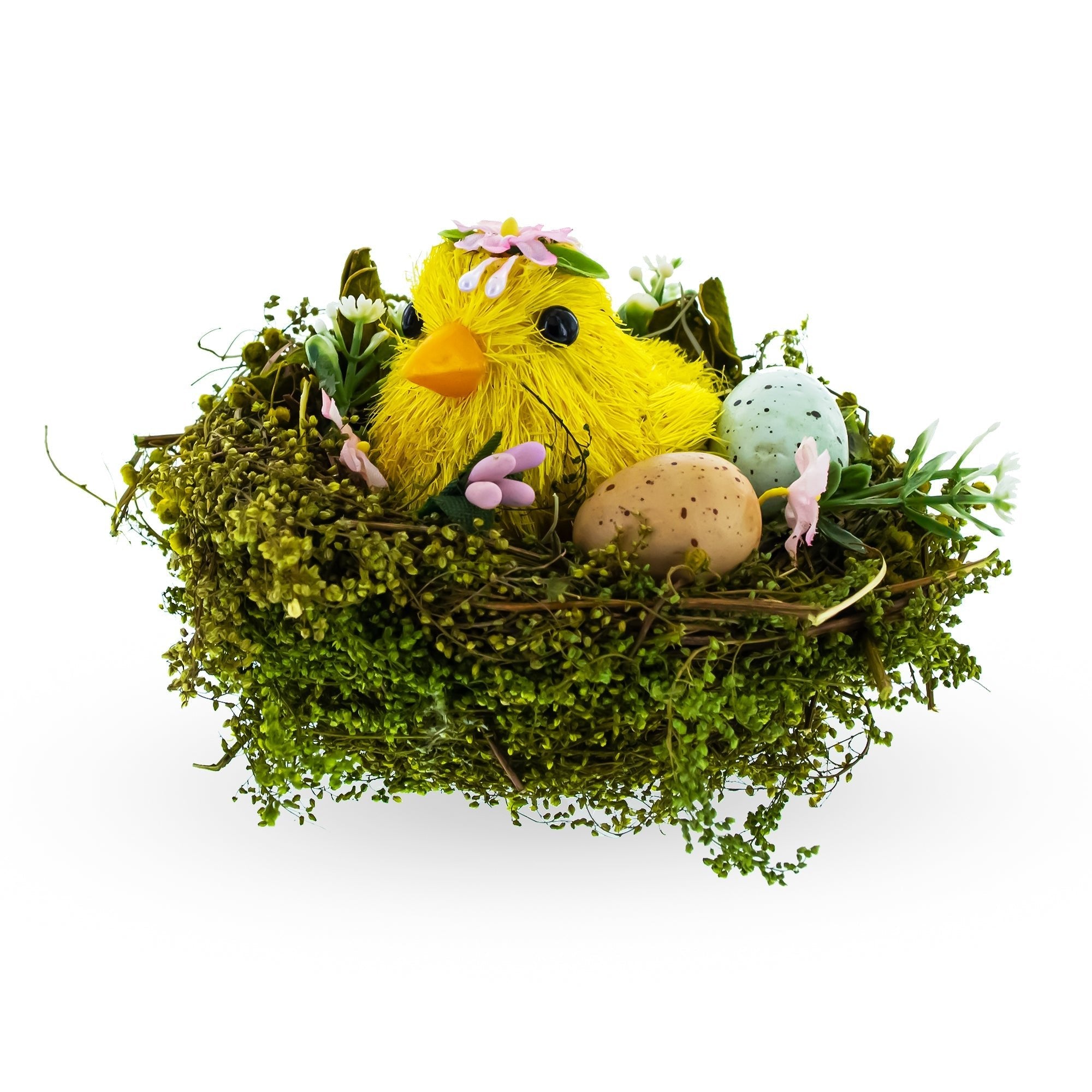 Nestled Chick Amidst Colorful Treasures Tabletop Figurine 3.3 Inches Tall Easter > Figurines La Vie Bien Nestled Chick Amidst Colorful Treasures Tabletop Figurine 3.3 Inches Tall