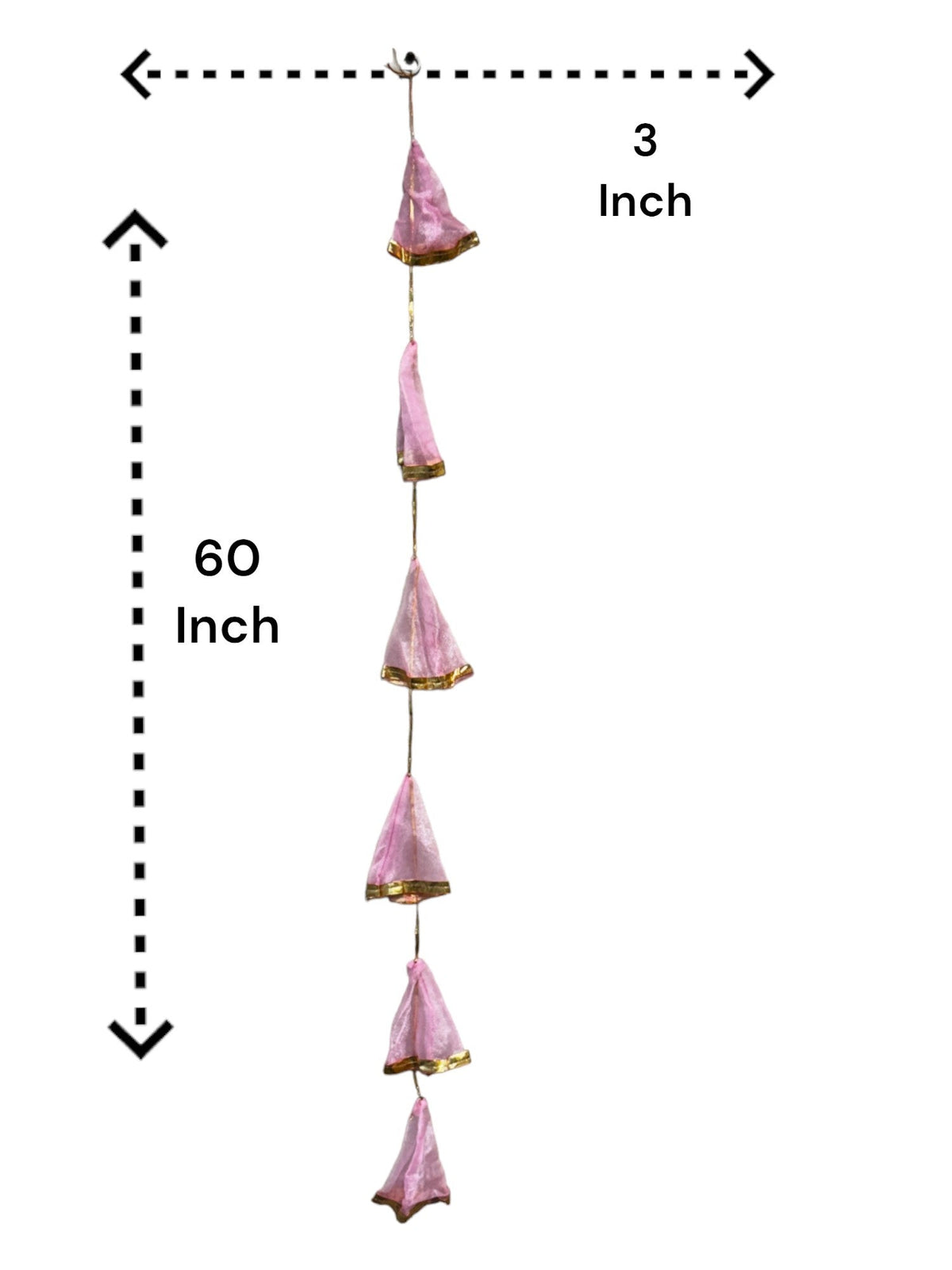 Net Fabric and Gota Lari, Set of 10 Festive Decor La Vie Bien Net Fabric and Gota Lari, Set of 10
