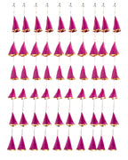 Net Fabric and Gota Lari, Set of 10 Festive Decor La Vie Bien Net Fabric and Gota Lari, Set of 10