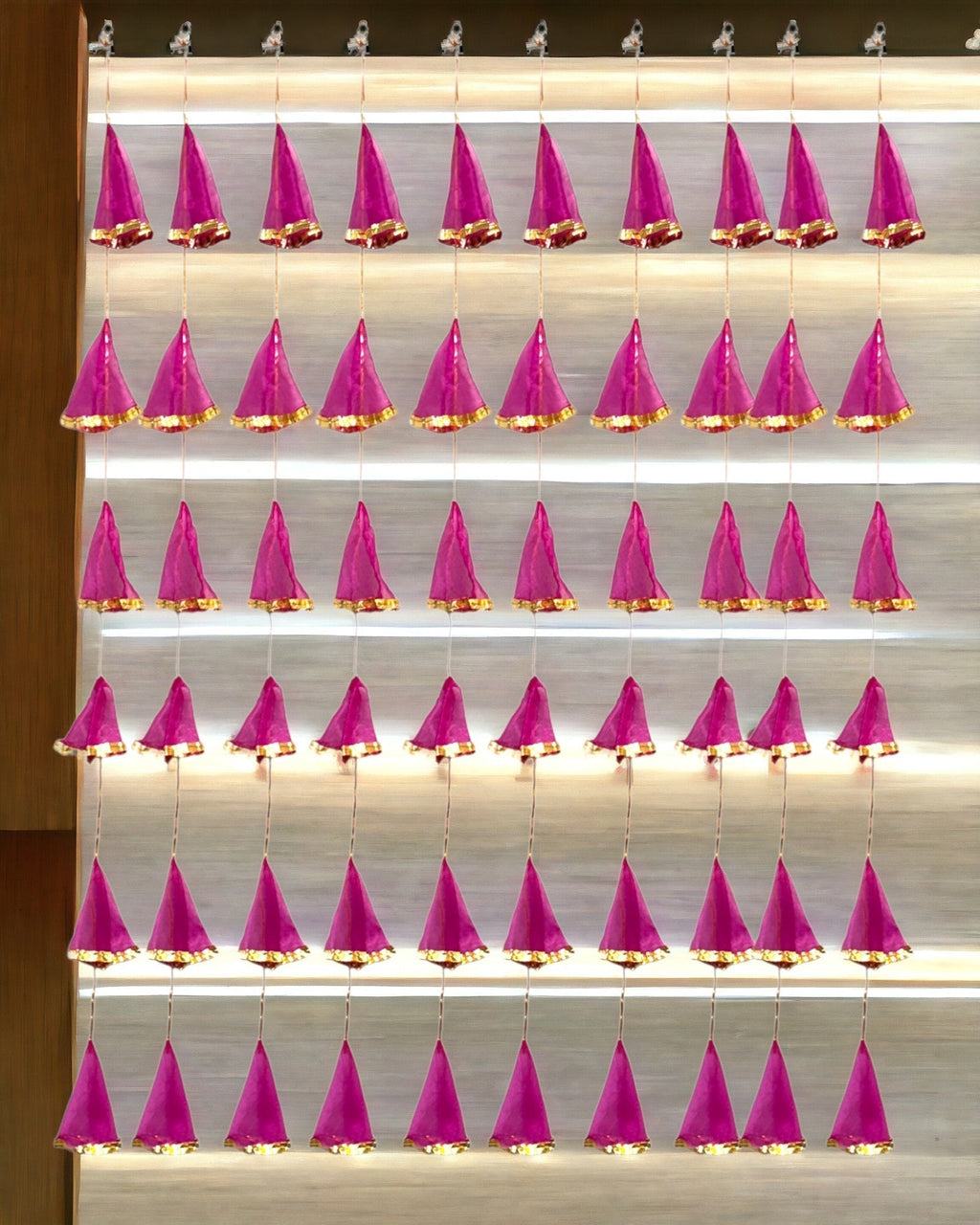 Net Fabric and Gota Lari, Set of 10 Festive Decor La Vie Bien Net Fabric and Gota Lari, Set of 10