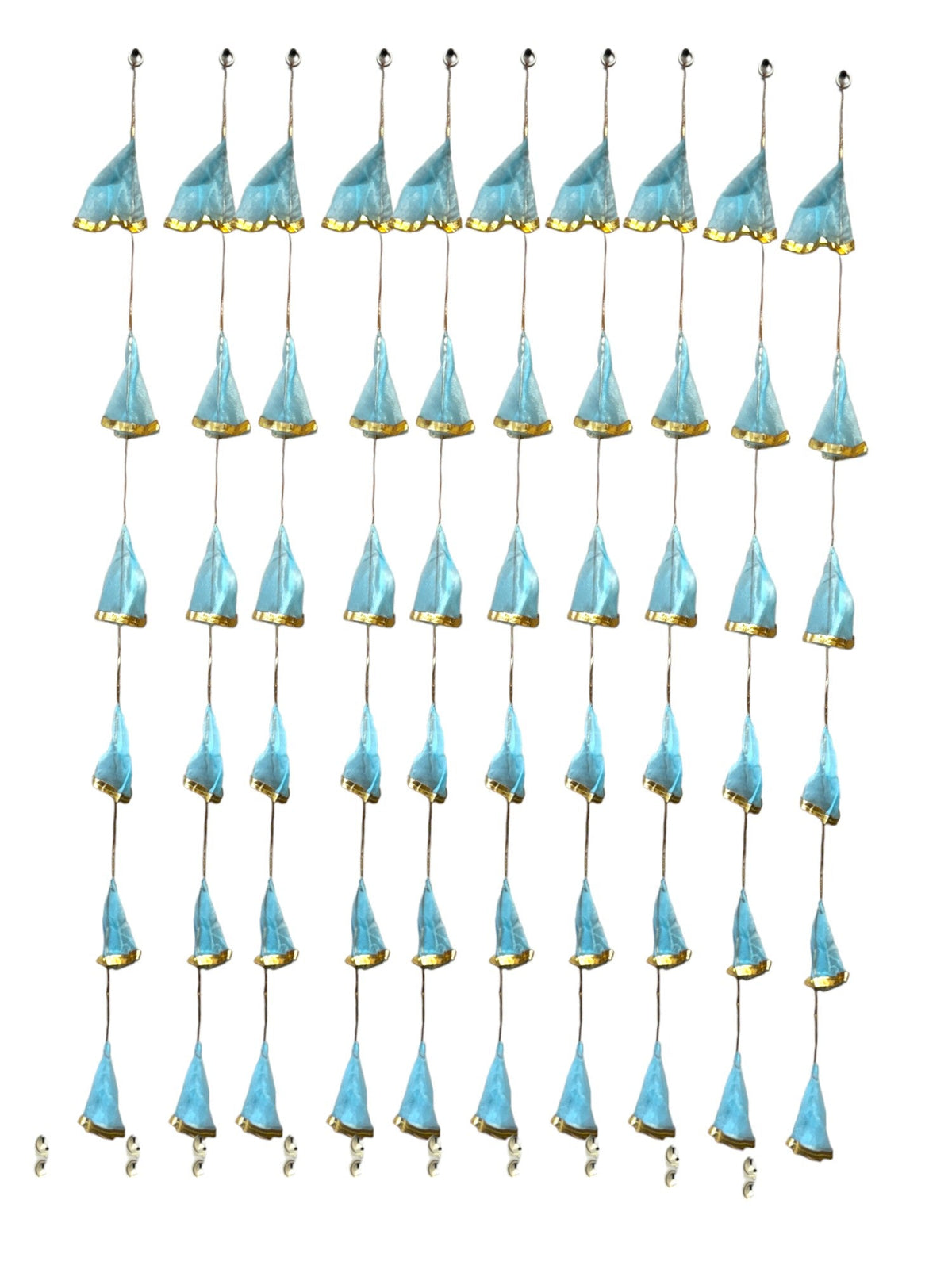 Net Fabric and Gota Lari, Set of 10 Festive Decor La Vie Bien Net Fabric and Gota Lari, Set of 10