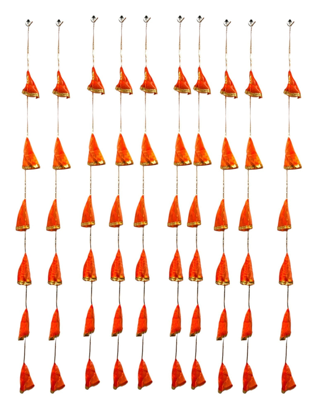 Net Fabric and Gota Lari, Set of 10 Festive Decor La Vie Bien Net Fabric and Gota Lari, Set of 10