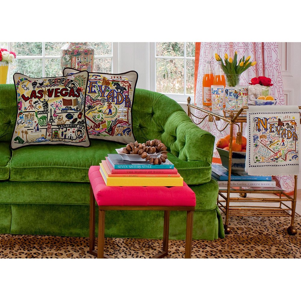 Nevada Hand - Embroidered Pillow Pillows La Vie Bien Nevada Hand - Embroidered Pillow