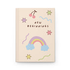 New Beginnings Hardcover Journal, Pastel Rainbow & Cute Doodles Notebook for mindful journaling and back to school Paper products La Vie Bien New Beginnings Hardcover Journal, Pastel Rainbow & Cute Doodles Notebook for mindful journaling and back to school