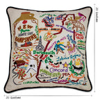 New Hampshire Hand - Embroidered Pillow Pillows La Vie Bien New Hampshire Hand - Embroidered Pillow