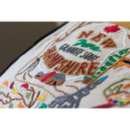 New Hampshire Hand - Embroidered Pillow Pillows La Vie Bien New Hampshire Hand - Embroidered Pillow