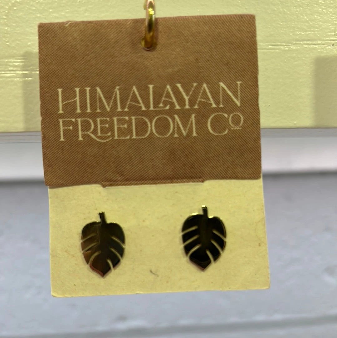 New Life Leaf Studs by Ethical Trade Co