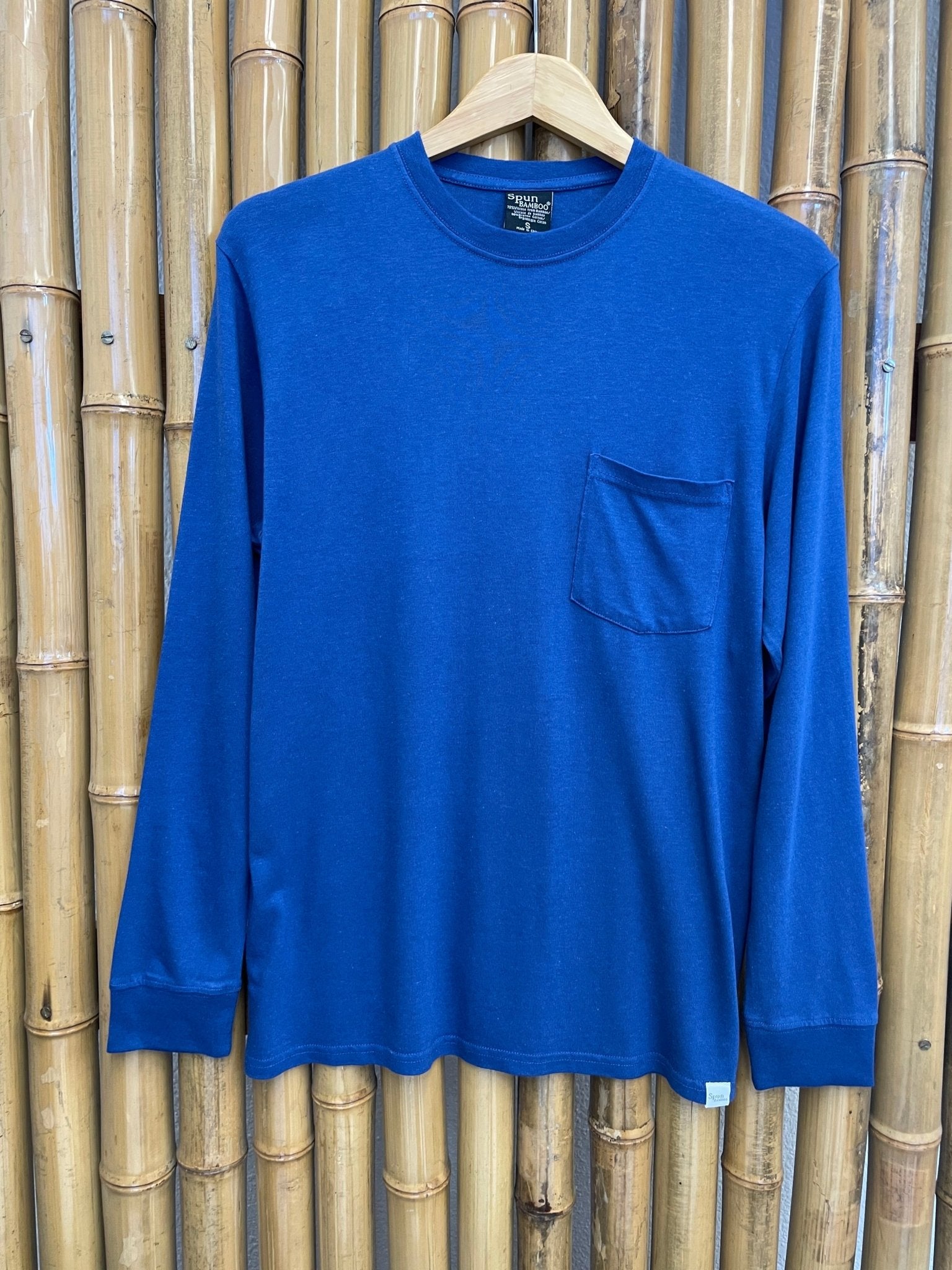 New Men's Bamboo Viscose/Organic Cotton Long Sleeve T-Shirt with Pocket mens long sleeve La Vie Bien New Men's Bamboo Viscose/Organic Cotton Long Sleeve T-Shirt with Pocket