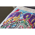 New Orleans Hand - Embroidered Pillow Pillows La Vie Bien New Orleans Hand - Embroidered Pillow