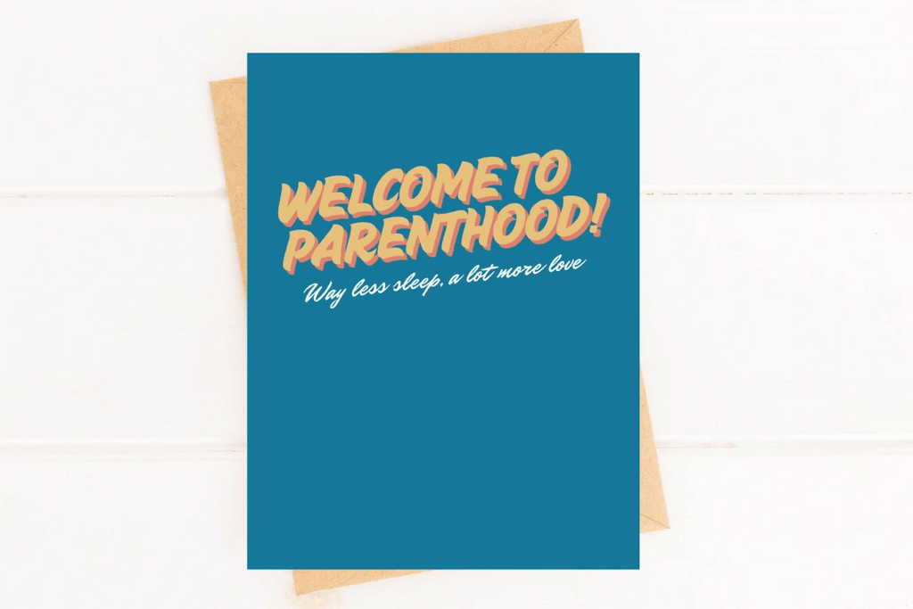New Parent Card - Baby Congratulations Greeting Card by Five Dot Post