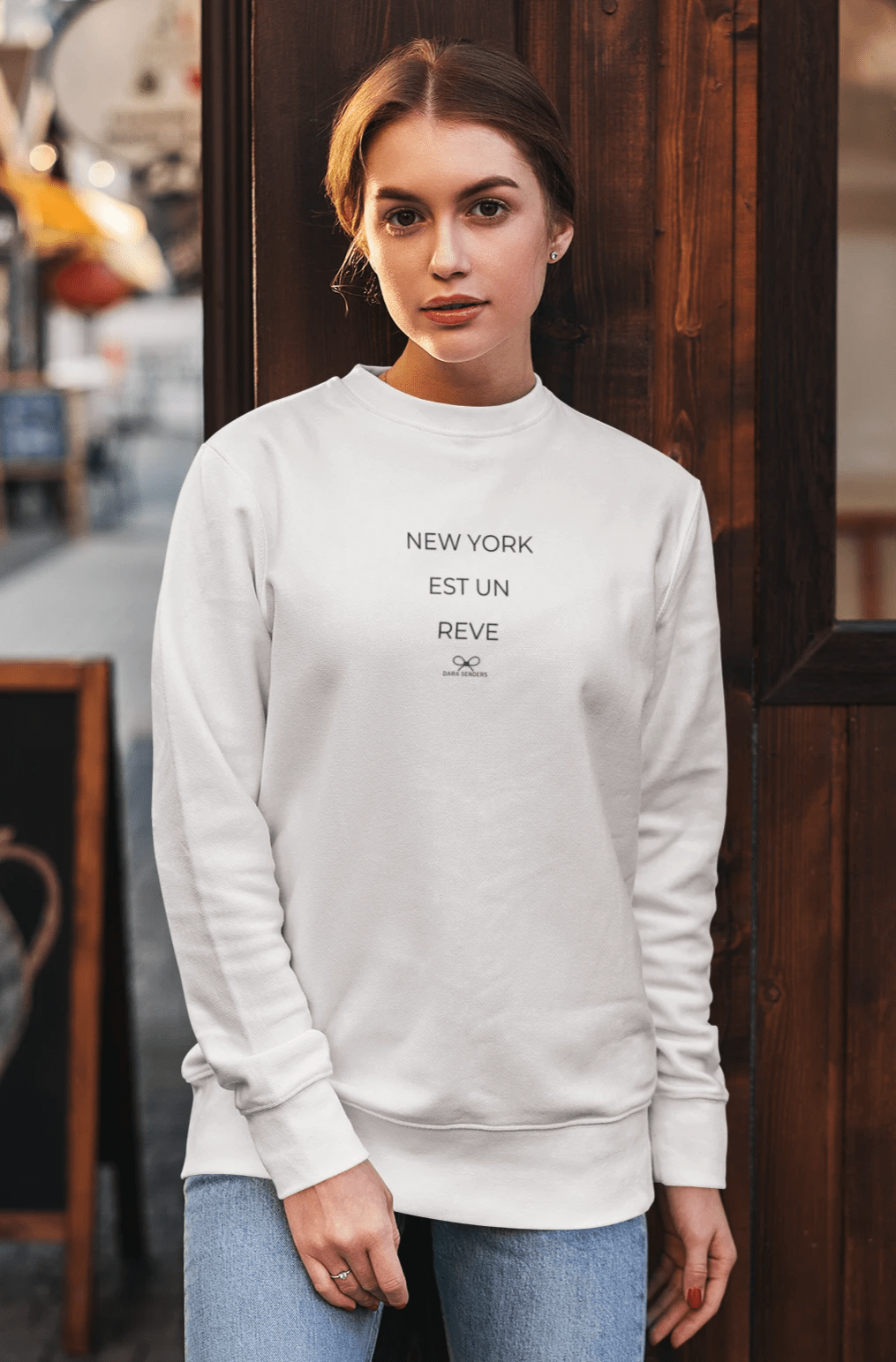 NEW YORK IS A DREAM • EMBROIDERED PULLOVER by DARA SENDERS