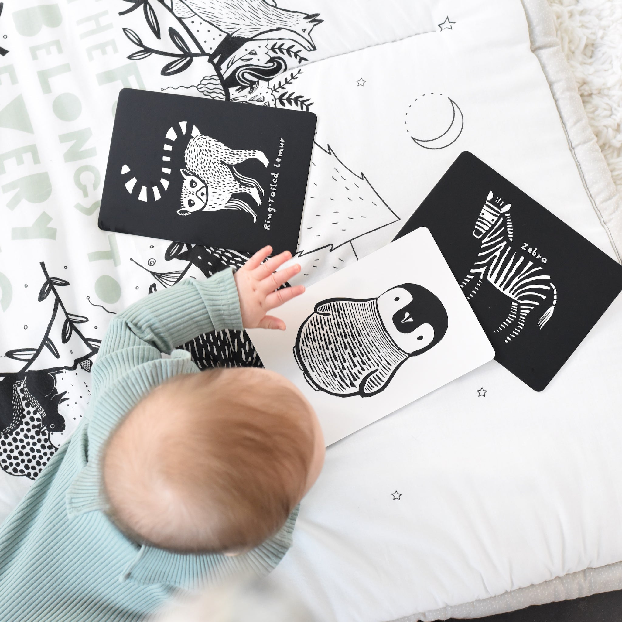 Newborn Baby Gift Set - Black + White Gift Sets La Vie Bien Newborn Baby Gift Set - Black + White