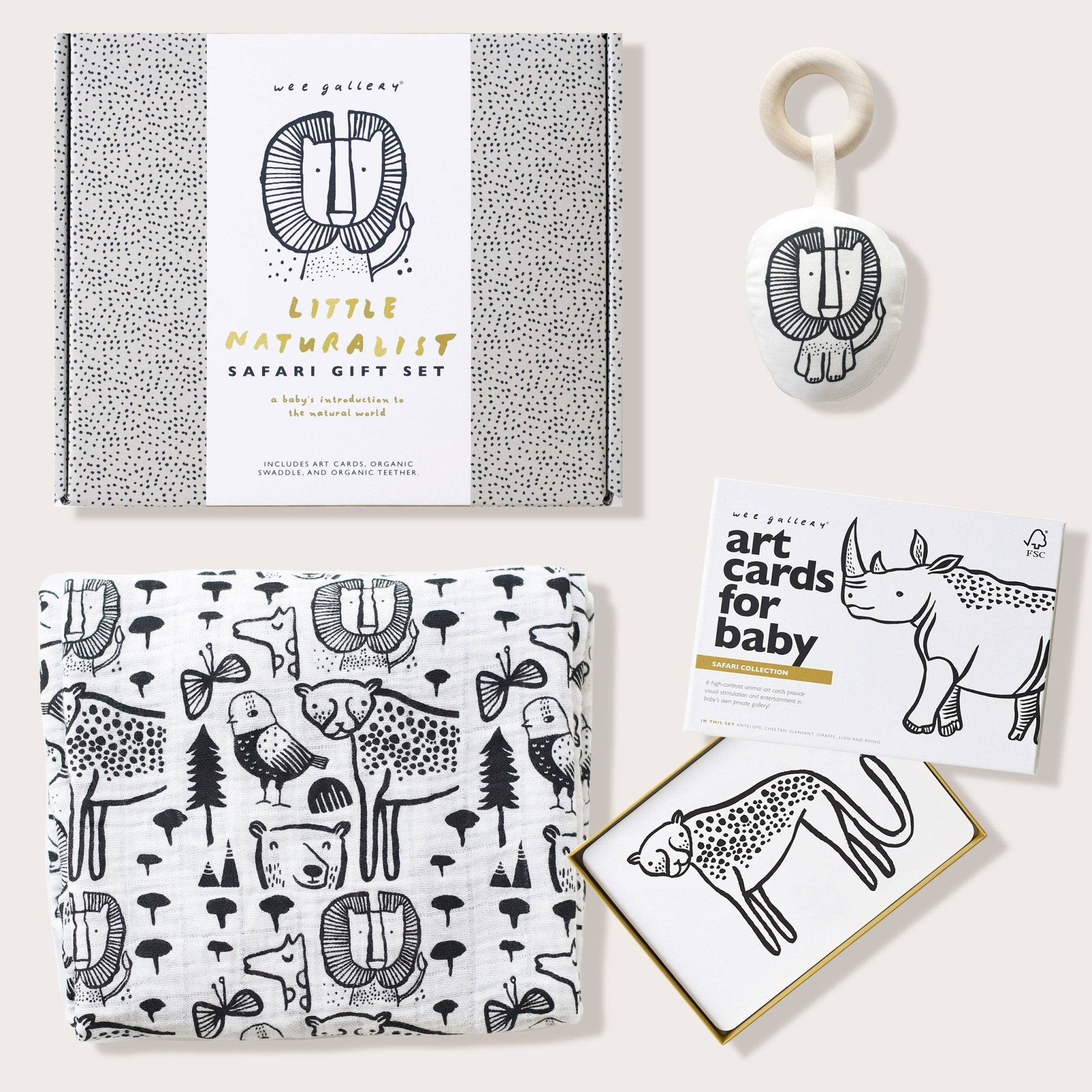 Newborn Baby Gift Set - Safari Gift Sets La Vie Bien Newborn Baby Gift Set - Safari