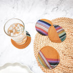 Circular Woven Guatemalan Coasters by Upavim Crafts