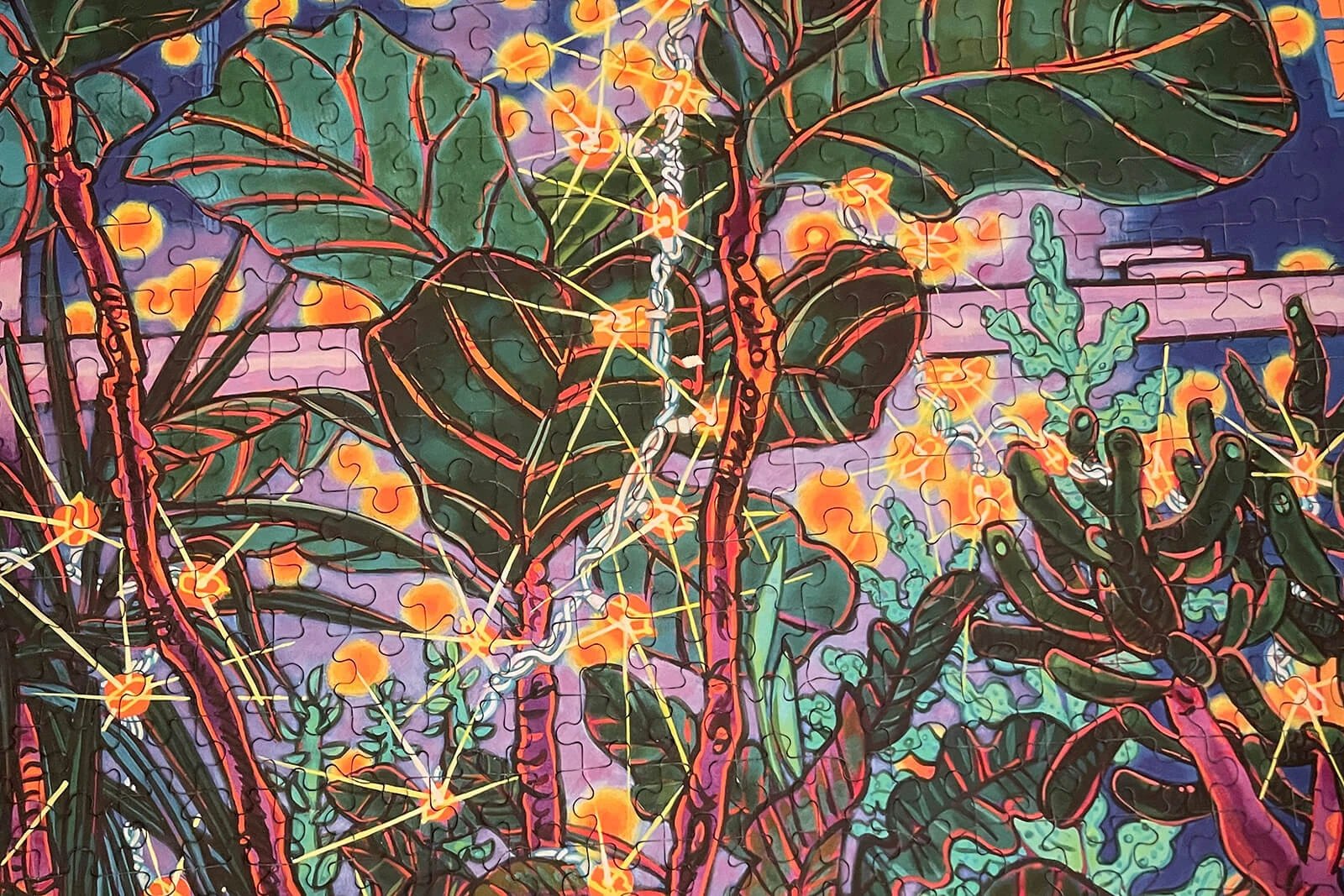 New's Year Eve Plant Party - 1,000 Pieces by Lininus Puzzles