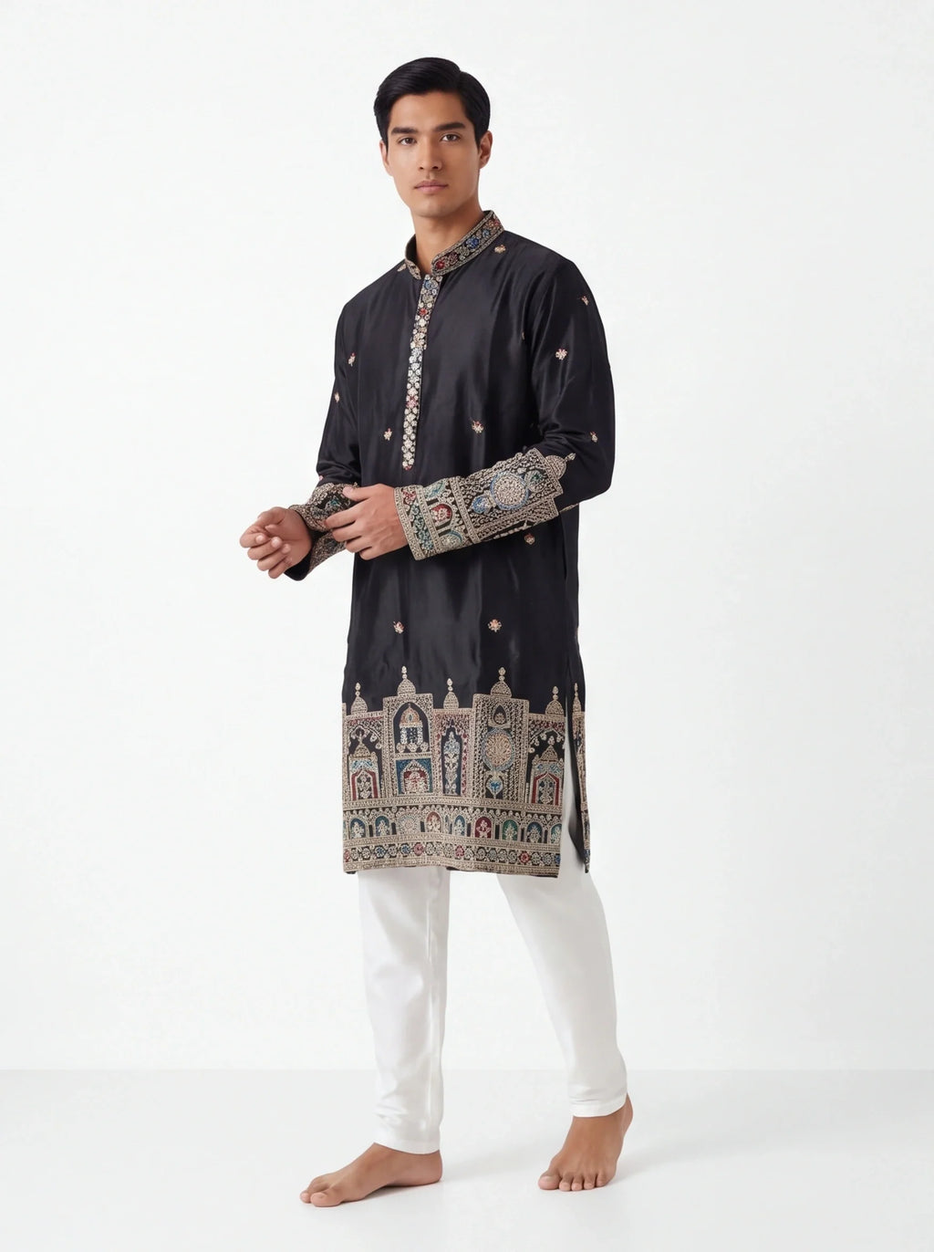 2100 - Silk kurta pajama set