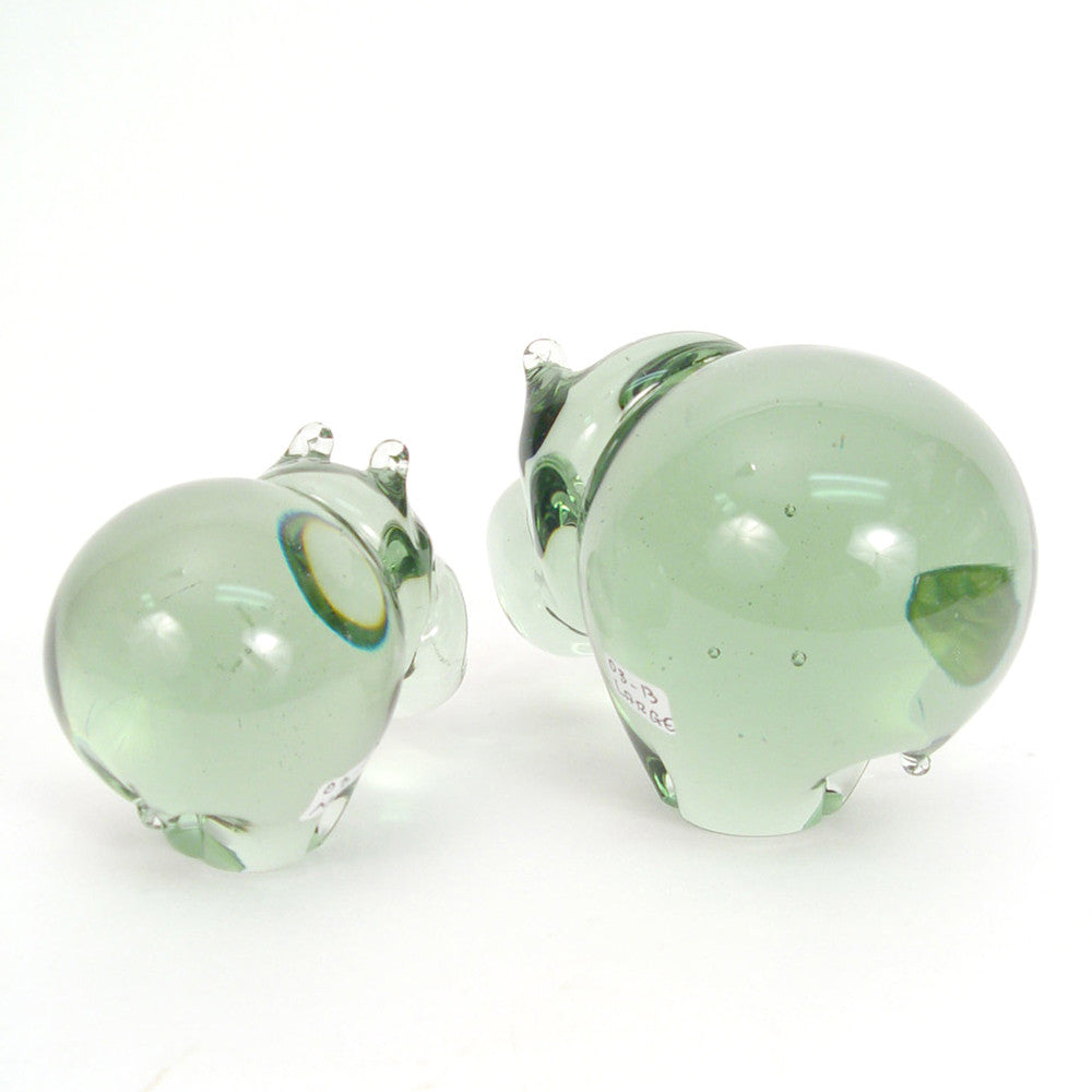 Recycled Glass Hippo