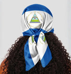 Nicaragua Flag Bandana All-Over Print Bandana La Vie Bien Nicaragua Flag Bandana