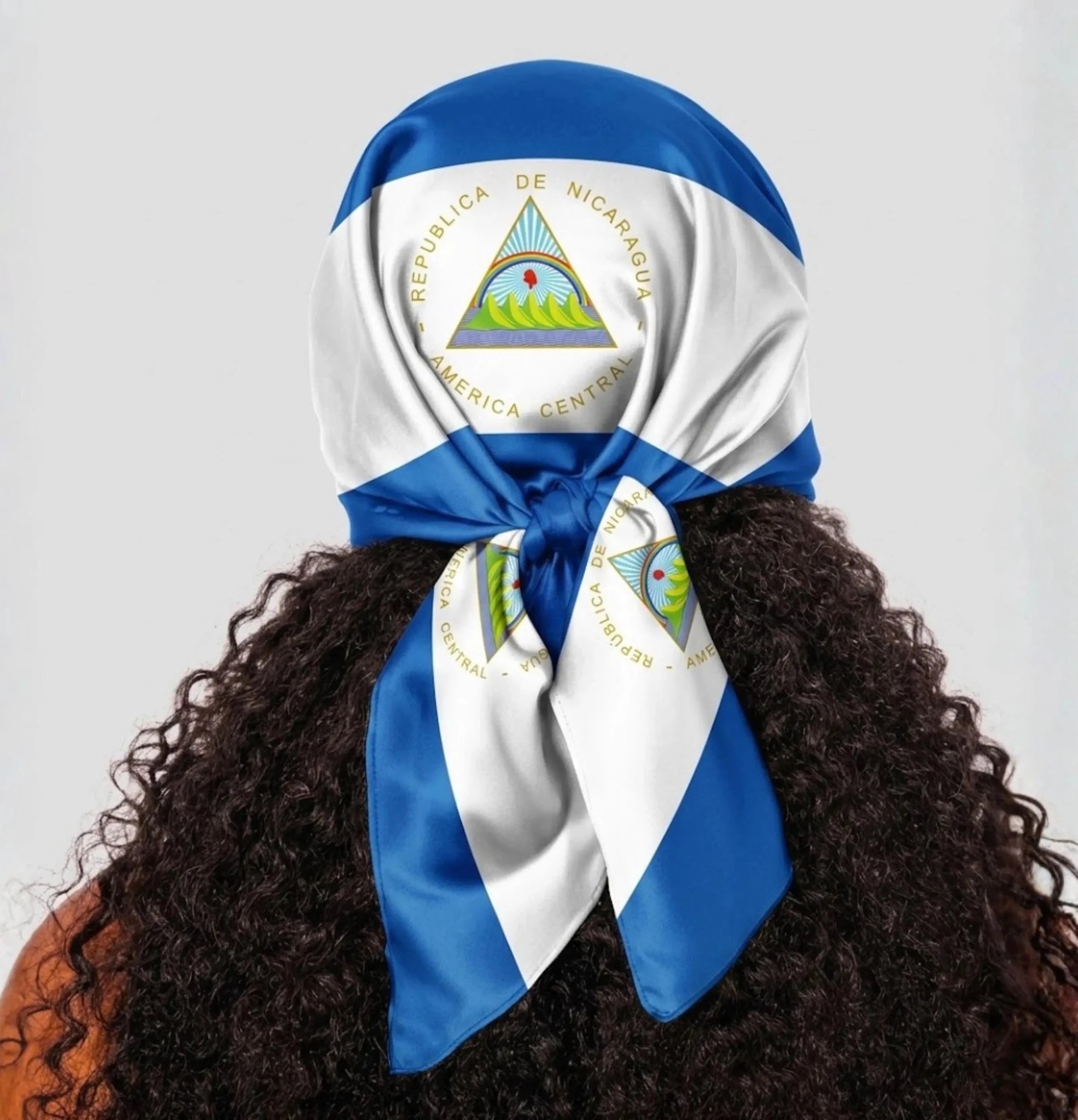 Nicaragua Flag Bandana All-Over Print Bandana La Vie Bien Nicaragua Flag Bandana