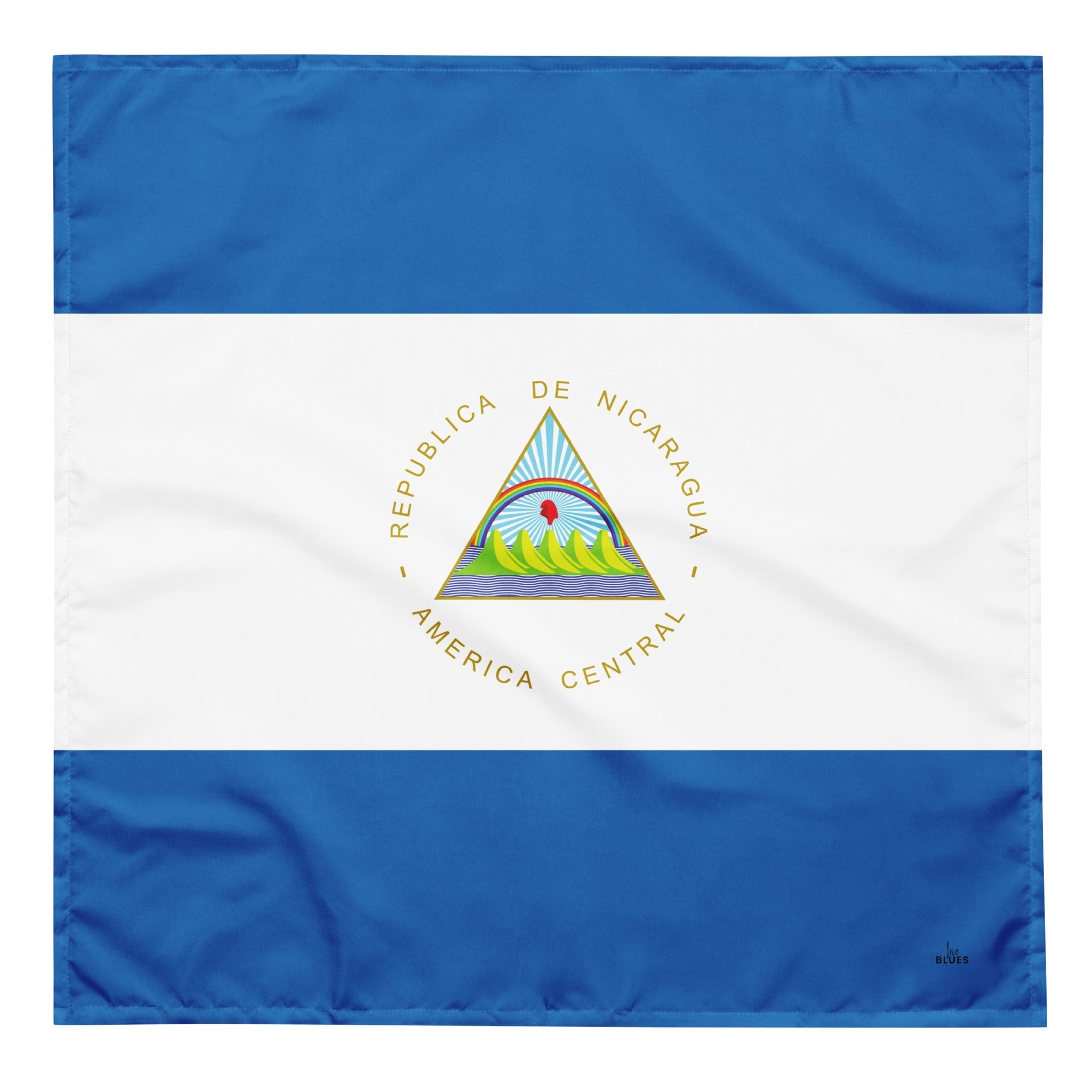 Nicaragua Flag Bandana All-Over Print Bandana La Vie Bien Nicaragua Flag Bandana