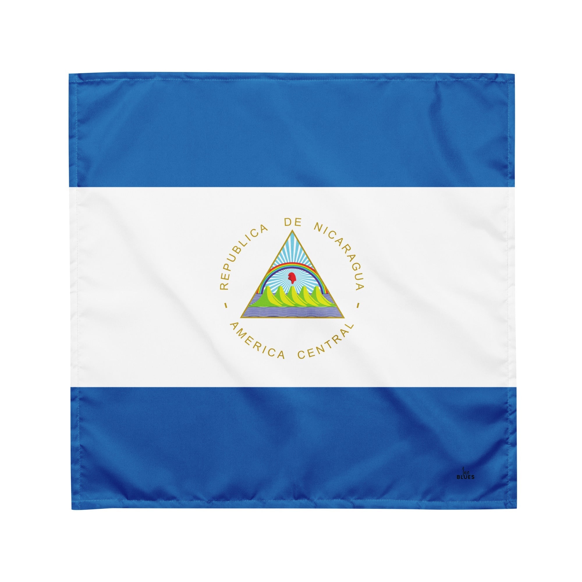Nicaragua Flag Bandana All-Over Print Bandana La Vie Bien Nicaragua Flag Bandana