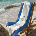 Nicaragua Flag Beach Towel Beach Towel (Generic Brand) La Vie Bien Nicaragua Flag Beach Towel