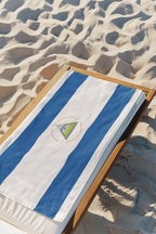 Nicaragua Flag Beach Towel Beach Towel (Generic Brand) La Vie Bien Nicaragua Flag Beach Towel