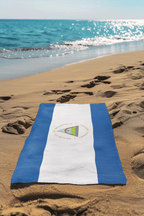 Nicaragua Flag Beach Towel Beach Towel (Generic Brand) La Vie Bien Nicaragua Flag Beach Towel