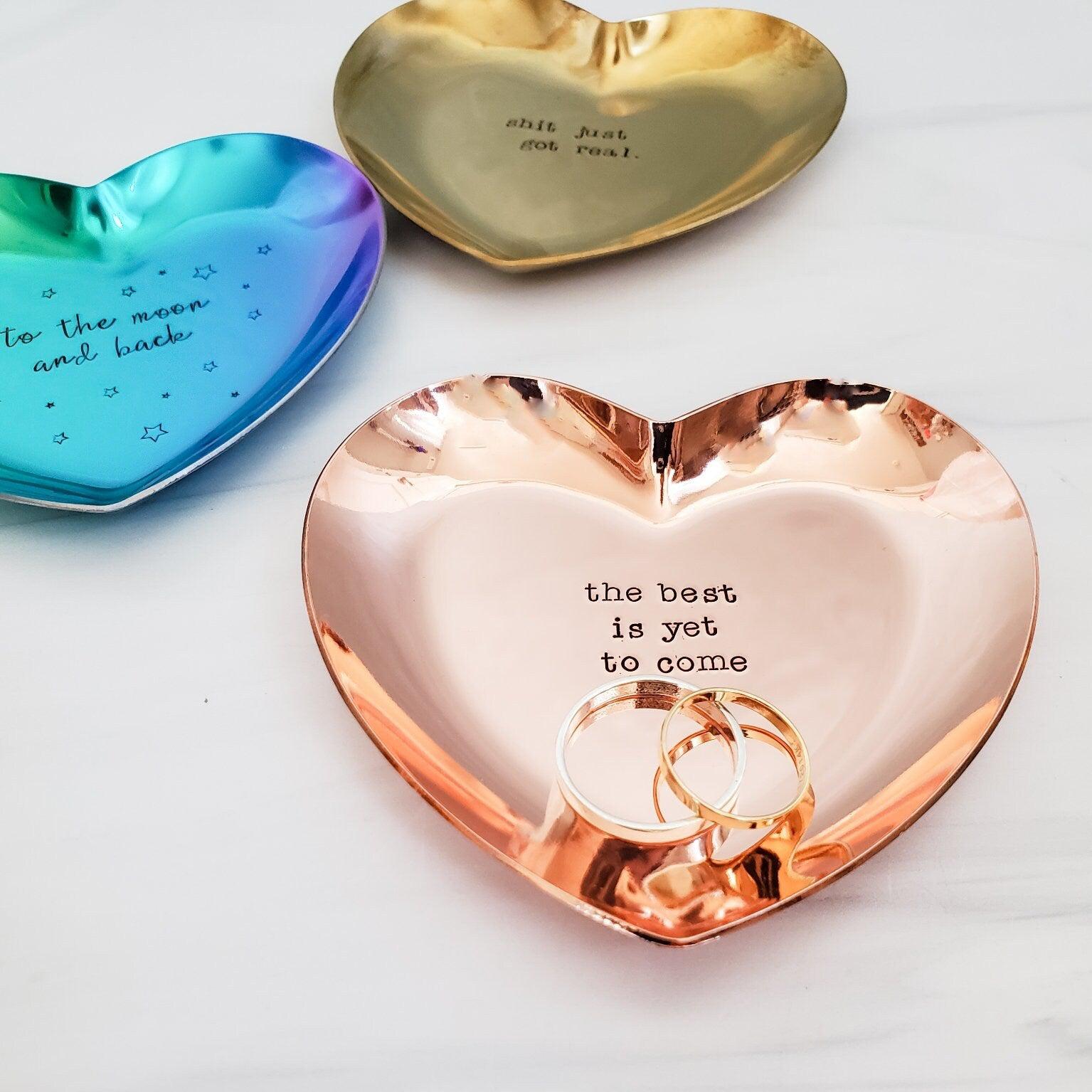 Nice Jewish Girl Heart Shaped Trinket Dish