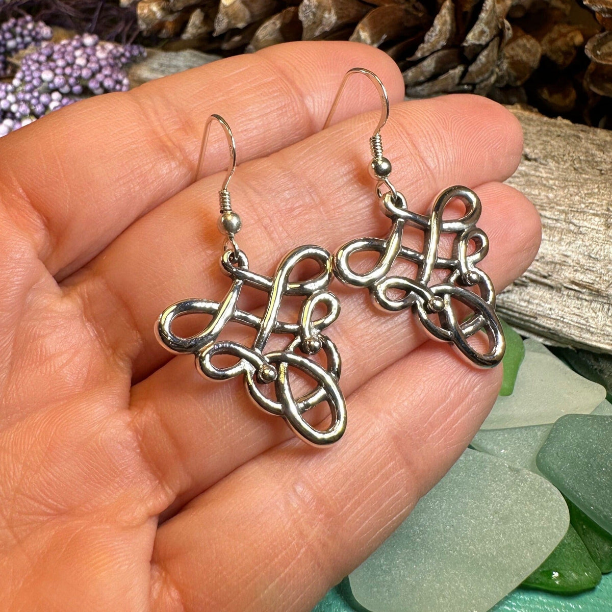 Nicollynne Celtic Knot Earrings Dangle Earrings La Vie Bien Nicollynne Celtic Knot Earrings