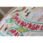 Night Before Christmas Hand - Embroidered Pillow Pillows La Vie Bien Night Before Christmas Hand - Embroidered Pillow