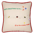 Night Before Christmas Hand - Embroidered Pillow Pillows La Vie Bien Night Before Christmas Hand - Embroidered Pillow